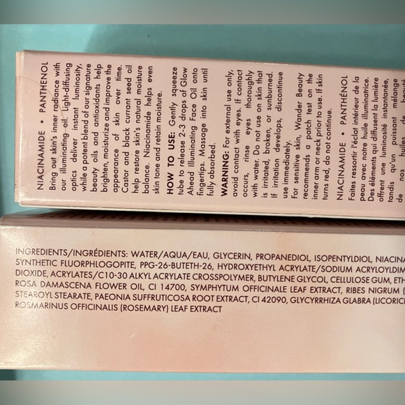 Two Wander Beauty Face Illuminating Oil cosmetics skincare NIB - Picture 16 of 16